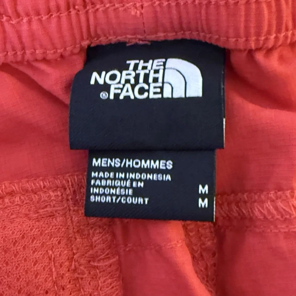 The North Face Red Solid Pull On Nylon‎ Shorts 7